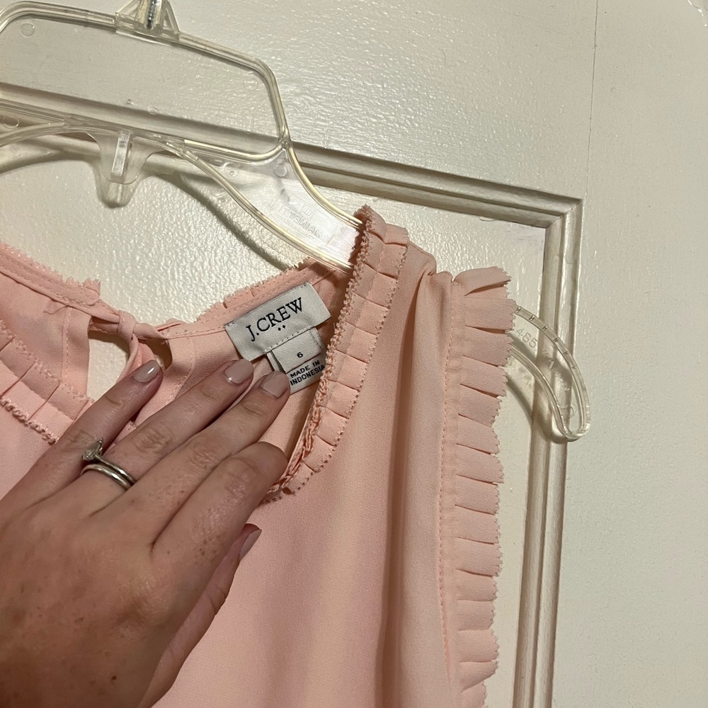 JCrew Ruffle Tank Blouse